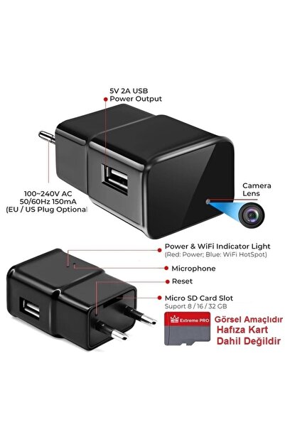 intermax Wifi Usb Adaptör ve Kamera (dünyanın Her Yerinden Canlı Izlenir Ses ...