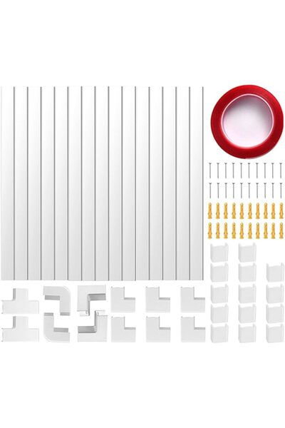 The Bros غطاء كابلات بطول 236 بوصة، 15 قطعة غطاء سلك قابل للطلاء، 15 × غطاء ج...