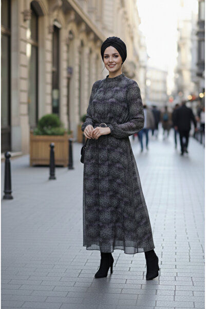 MENESSA ŞİFON ELBİSE