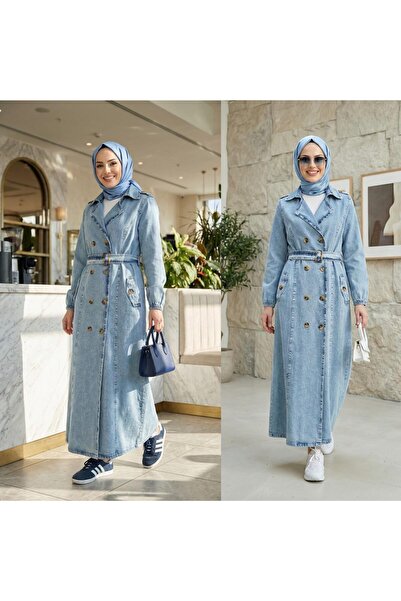 Organic KOT PARDÖSE DÜĞMELİ KEMERLİ CEPLİ B0Y 120 CM DİR