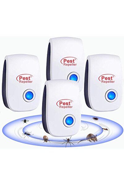 Generic Ultrasonic Rodent Control Device (4-Piece Set) - Safe for Children an...