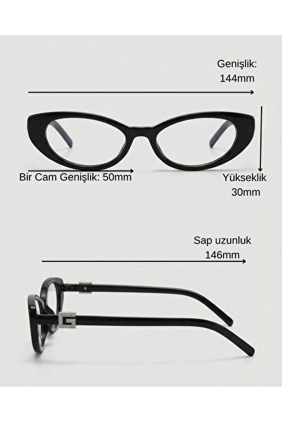 funeyes Sezen Black g Accessory Minimal Popular Model Blue Light Protection G...