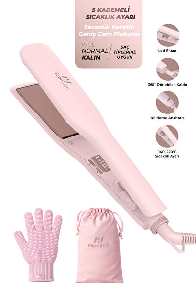 PiranTech Ks-709 Hair Straightener – Professional Ceramic Keratin Plate