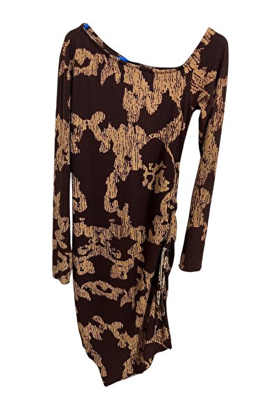 Butik Lena KAHVERENGİ KADIN ELBİSE
