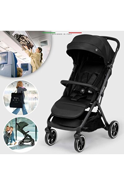 Elele Cabina Kabin Tipi Bebek Arabası Siyah