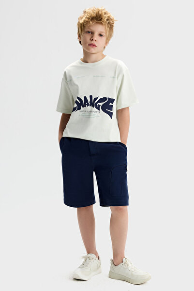 NK Μπλουζάκι για αγόρια Superpover 8-14 ετών, χρώμα μέντα