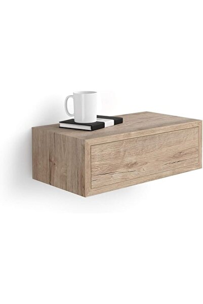 OEM Κρεμαστό κομοδίνο Mobili Fiver Riccardo, ξύλο, φινίρισμα δρυός, 45x25x15,...