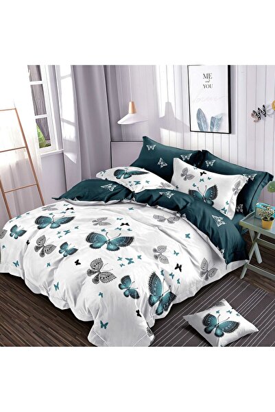 Pucioasa Double Duvet Cover Set , sulphurous, satin Cotton , 6 pieces