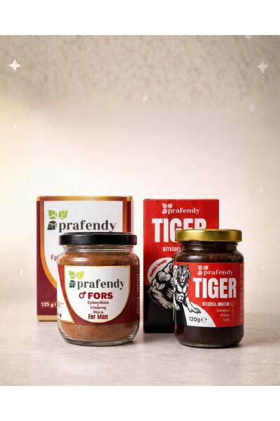 prafendy FORS Kahvesi 125g + TIGER Bitkisel Macun 120g Erkeklere Özel Kombin Set