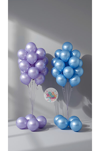 Joyane Gender Party Balloon Set Blue Lavender Baby Shower Balloon Bouquet Gen...