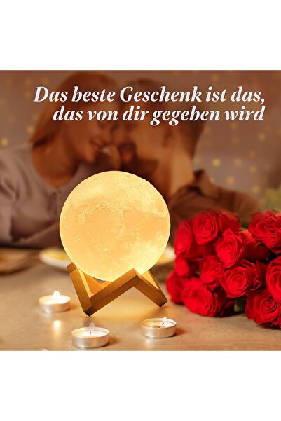 Mydethun Moon Lamp, Moonlight, Night Light for Kids, Gift for Women, USB Char...