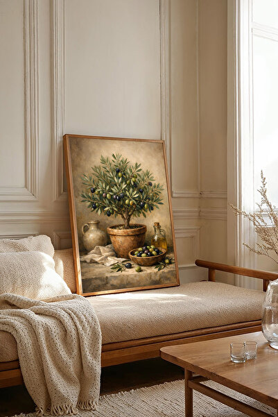 Dekorsiahome Tek Parça Ahşap Çerçeveli Tablo TK3067