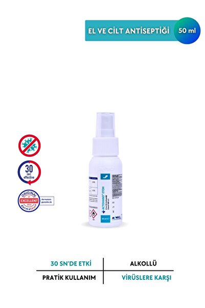 Acto ACTOHAND® ETOH 50 ml | El ve Cilt Antiseptiği - Etanol 80 % (v/v)