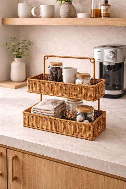 NEWNOW 2 Katlı Banyo Düzenleyici Raf – Duvara Monte Edilebilir Organizer – Mu...