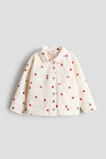H&M Desenli Gabardin Ceket