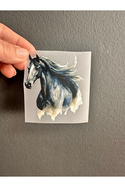 Gönülden Tasarım Transfer termic pentru imprimare cu design de cai 8x7 cm