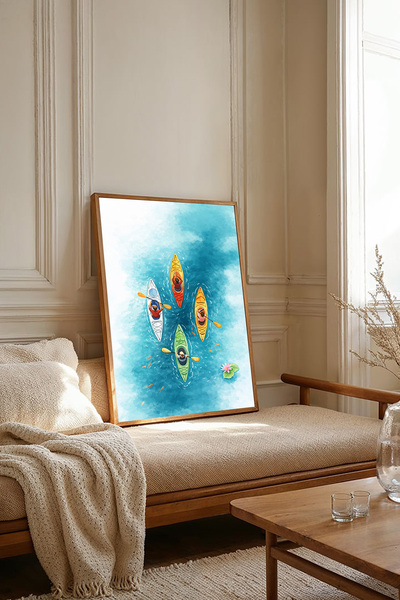 Dekorsiahome One Piece Wooden Framed Painting Tk3077