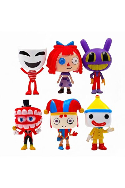 Natavanbutık 🌈   شخصيات السيرك الرقمية - مجموعة من 6 شخصيات ترفيهية