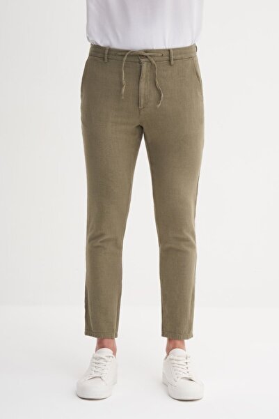 Cazador Men's Canvas Trousers 00080 Khaki