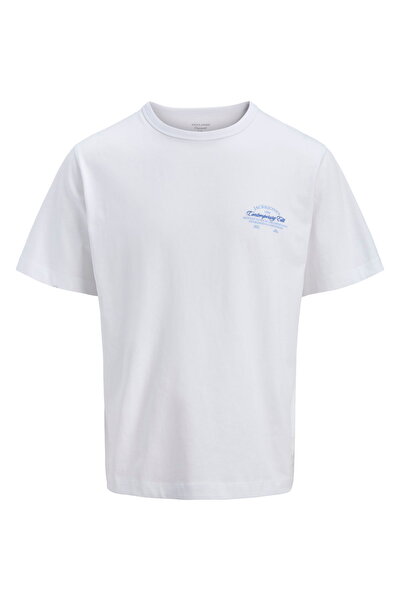 Jack & Jones Men's Chest Logo Printed T-Shirt - Nantucket