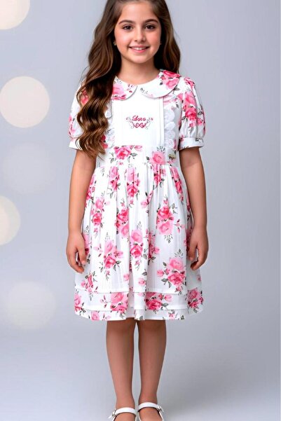 Alesaei-mondo tondo (فستان بناتي مورد زهري 7281)