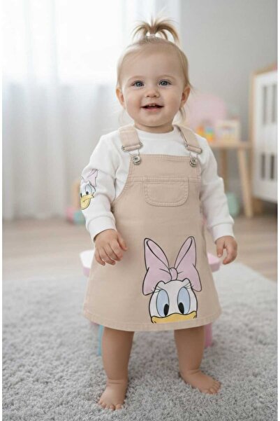 Oryeda Laura Baby Cute Patterned Salopet Dress for Baby Girl