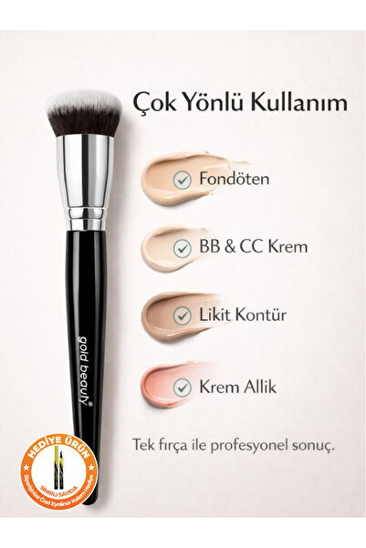 Güzellik Deposu Profesyonel Fondöten Fırçası - Likit Kontür, BB Krem Ve Krem ...