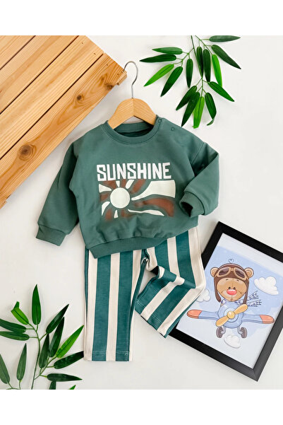 hümabebe Sunshine Print Detailed Seasonal 2-Piece Baby Set