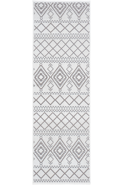 Cool Halı Marcos Beyaz Bej Etnik Dokuma Yıkanabilir Kaymaz Kolay Temizlenebil...