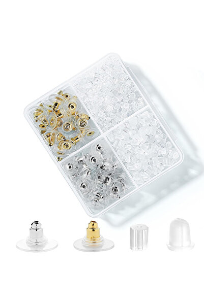 EFAYN.RO Set of 500 pieces, earring jewelry plugs, different attachments, mul...