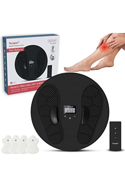 OEM Συσκευή μασάζ, Terapio Smart Circulation, EMS&TENS;, μαύρη, 35x35x7cm