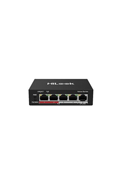 Hikvision PoE Switch 4-Port, 10/100 Mbps, 1Gbps, No Management, HiLook NS-010...
