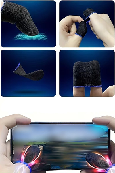 TechnoStation Dokunmatik Cihaz Parmak Eldiveni Oyuncu Çizim Eldiveni Terletme...