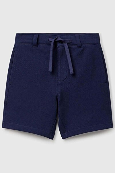 Benetton Boy's Classic Shorts 1-6 Years Old Navy Blue