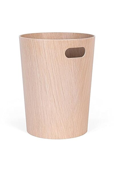 OEM Waste bin, desk, Kazai Borje, white oak, wood veneer, 23.5 x 23.5 x 30 cm...