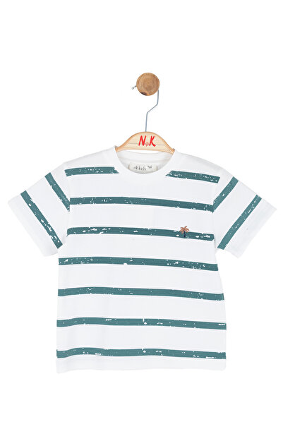 NK Baby Boy Striped Tshirt 1-4 Years Green