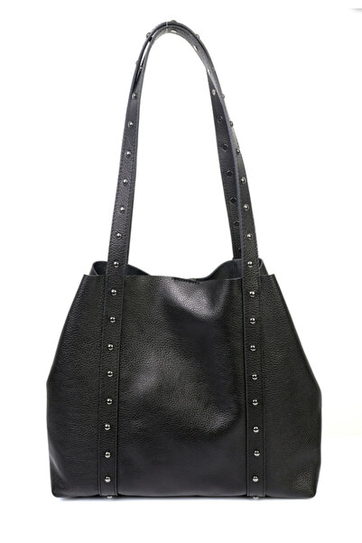 YASEMİN ÇANTA حقيبة كتف نسائية من الجلد من ياسمين YC2075-D باللون الأسود