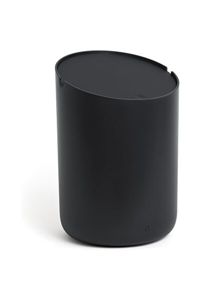 OEM Waste bin, Kazai, 14.2x14.2x21.1 cm, black, ABS, 1.5 litres, round
