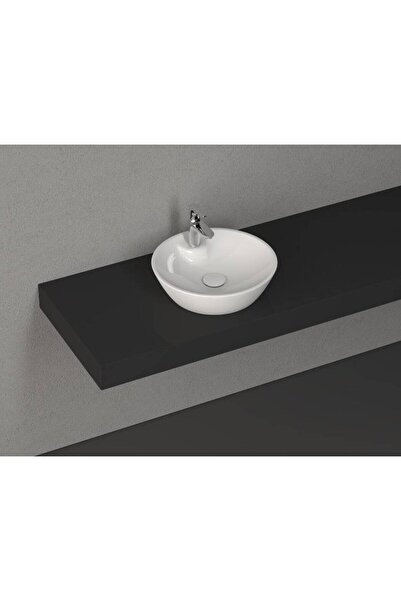 İsvea - Soluzione Tezgah Üstü Beyaz Lavabo 45 cm Batarya Banklı - 10SZ65045SV