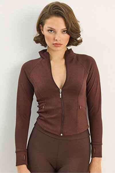 Hiccup LUCCI Slim Fit Knited Active Top with Zipper