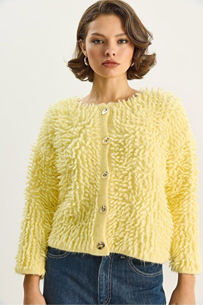 Hiccup LUCCI Teksturime Button-Up Cardigan