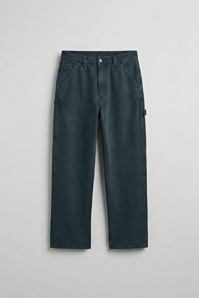 ablukaonline Men's Baggy Carpenter Jeans with Pockets Blue