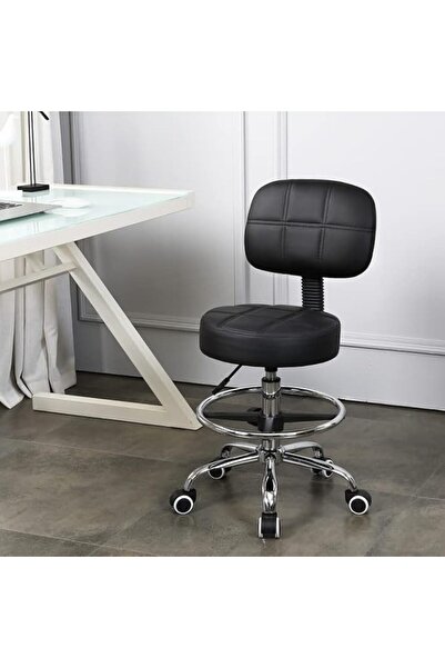 OEM KKTONER swivel chair, height adjustable 52.7-68 cm, with backrest and foo...