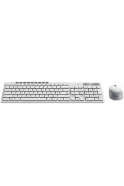 GENIUS Wireless Keyboard/Mouse Kit, 104 Keys, 1200 DPI, BT5.3 + 2.4G, USB - S...