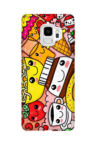 lelia حافظة هاتف شفافة مطبوعة متوافقة مع هاتف سامسونج جالاكسي S9 |   مجموعة: ...