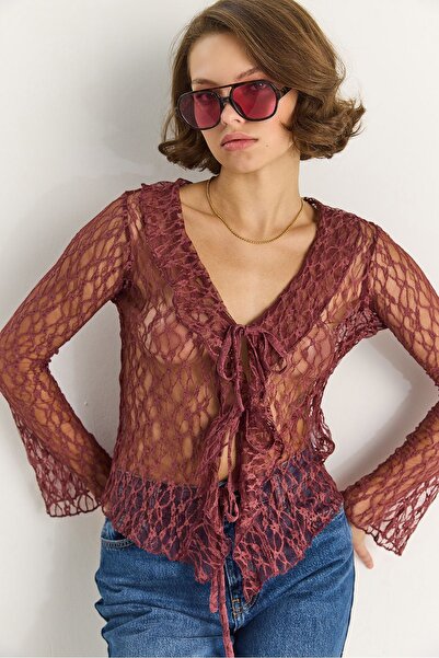 Hiccup LUCCI blouse lace savi phandavel pes e kravataça
