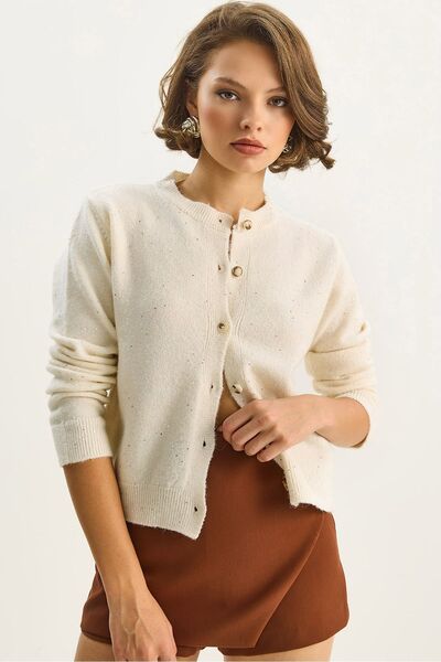 Hiccup Textured cardigan with sequin details LUCCI