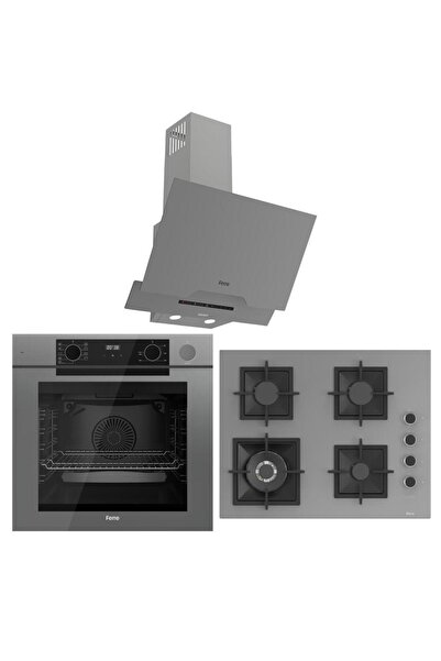 Ferre Gri Ankastre Set (D065 SA - SC408 WFA - QEP64CPR Fryart Steam & Airfry )