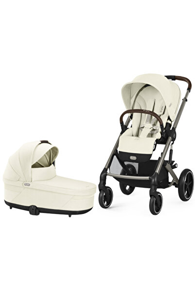 Cybex Gold Cybex Balios S Lux 2 in 1 Stroller Taupe/Seashell Beige