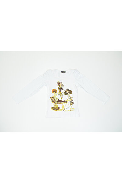 Baby Slon Kids Clup Mevsimlik likralı penye kumaşlı taşlı üç manken baskılı b...